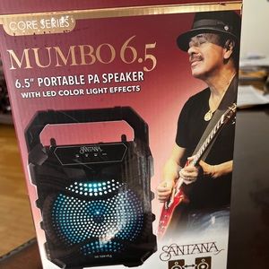 New Santana Mumbo 6.5 Portable PA Karaoke Speaker Bluetooth 5.0 w/ Color Lights